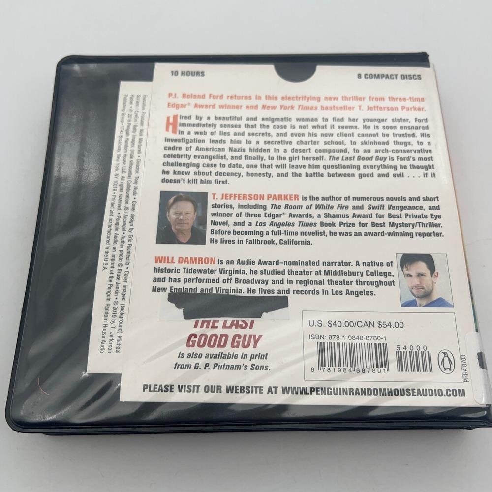 The Last Good Guy T. Jefferson Parker Audiobook 8 CD Set Unabridged Will Damron - Picture 4 of 7